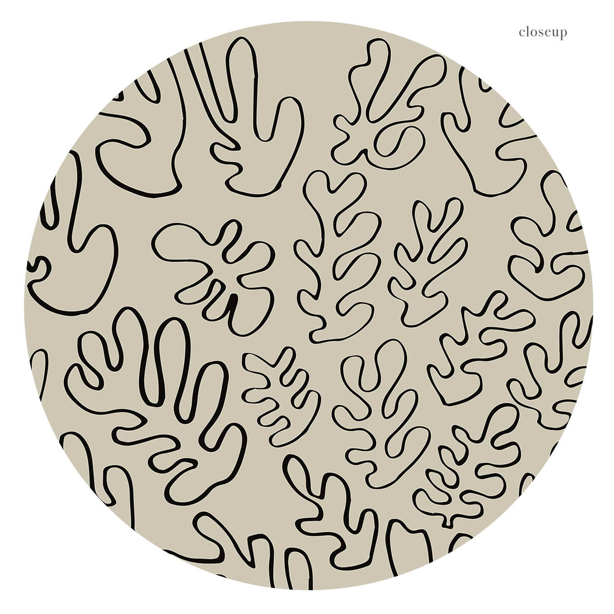 Henri Matisse, The Cut Outs Print, Beige and Black colors