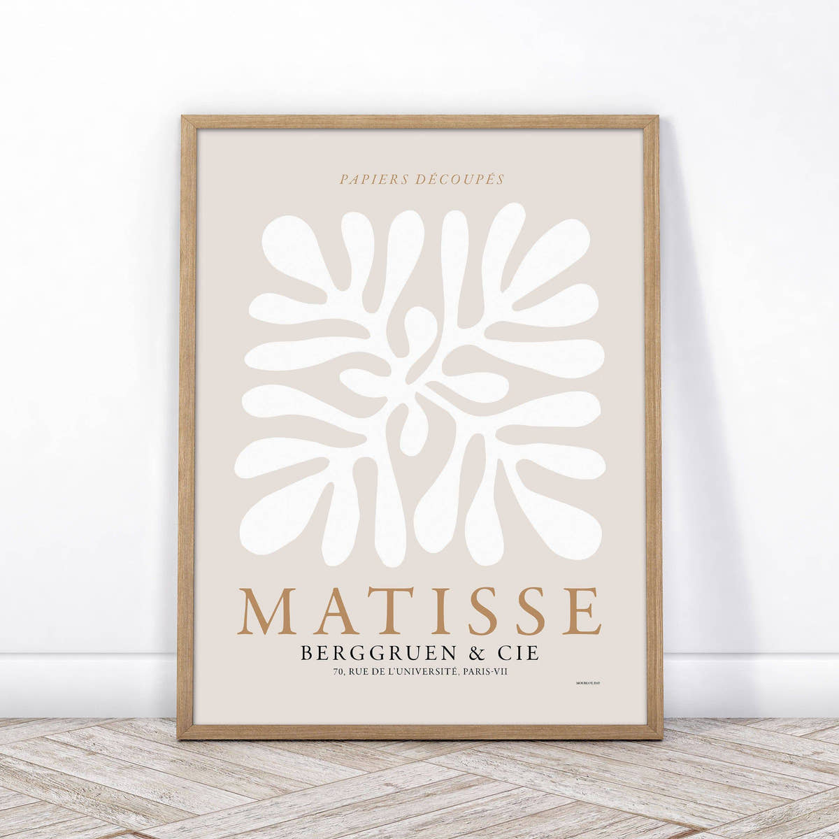 Henri Matisse, The Cut Outs Print, Light Beige and White