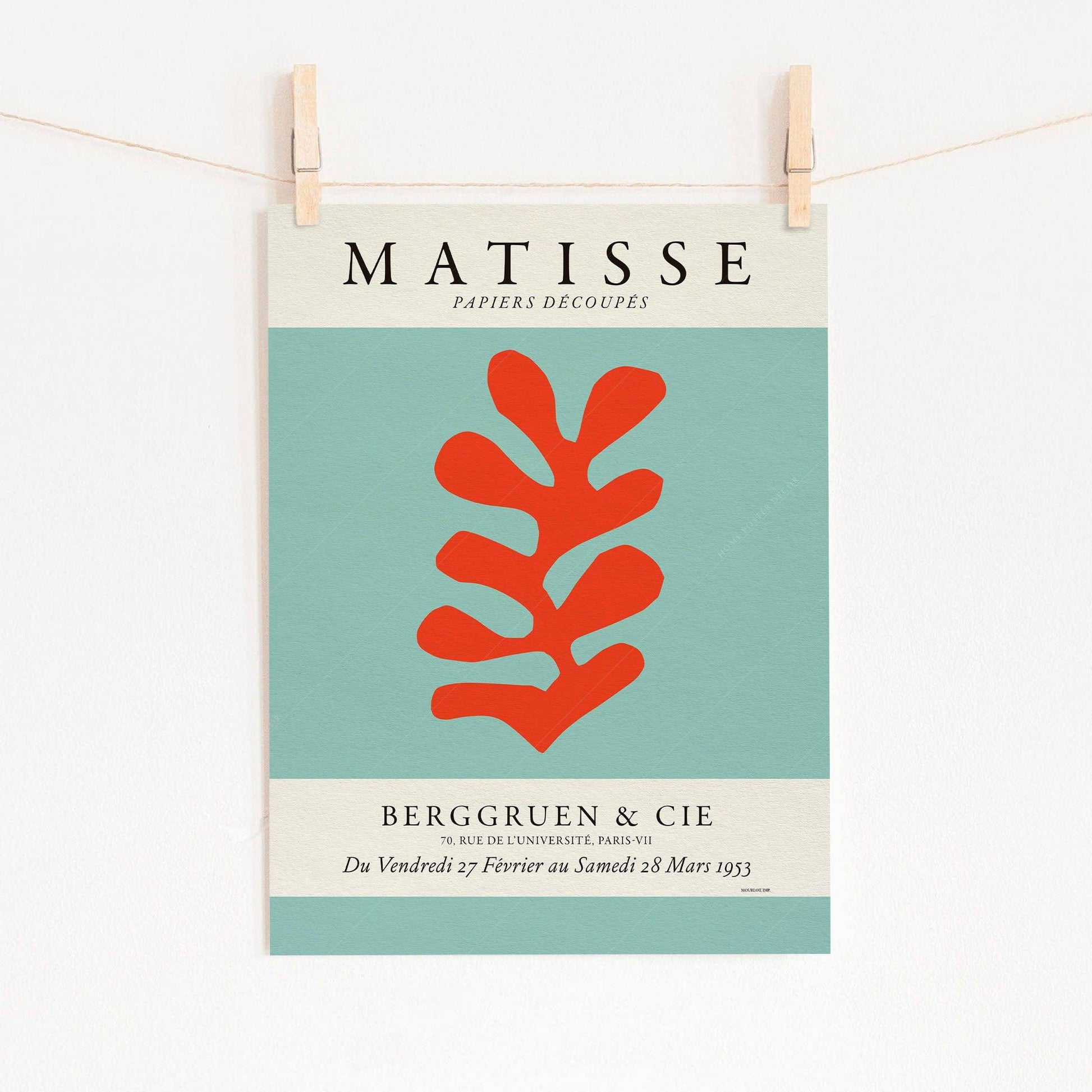 Henri Matisse, The Cut-outs Poster, Exhibition Print, Berggruen Cie