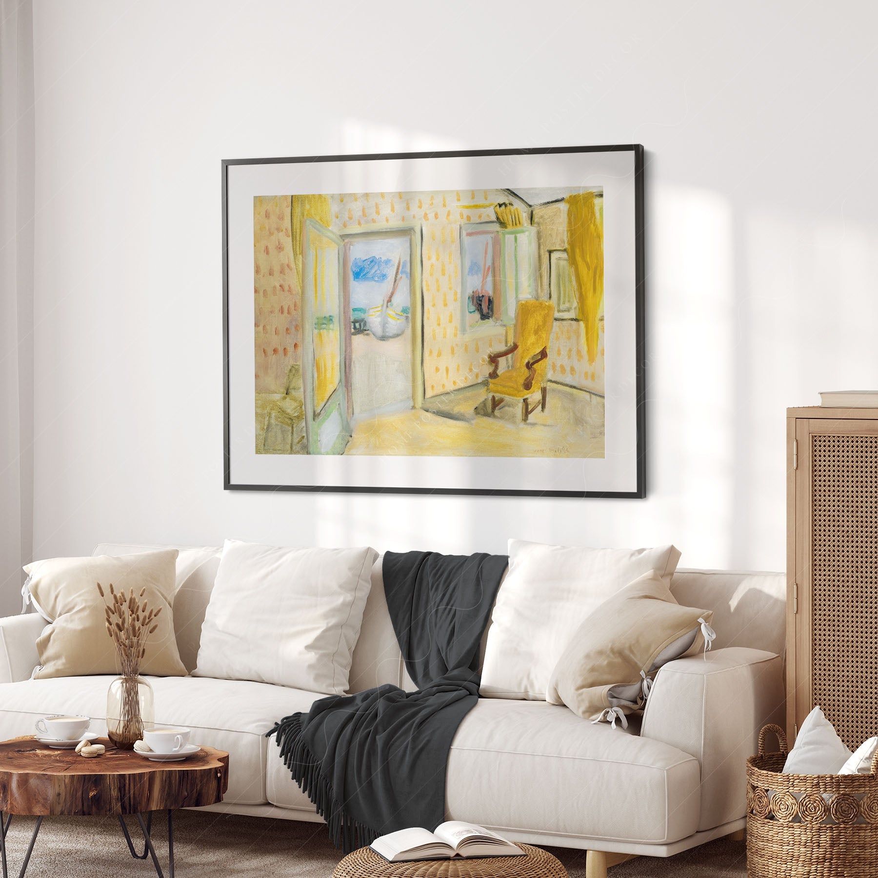 Henri Matisse, The Yellow Room, Fine Art Print