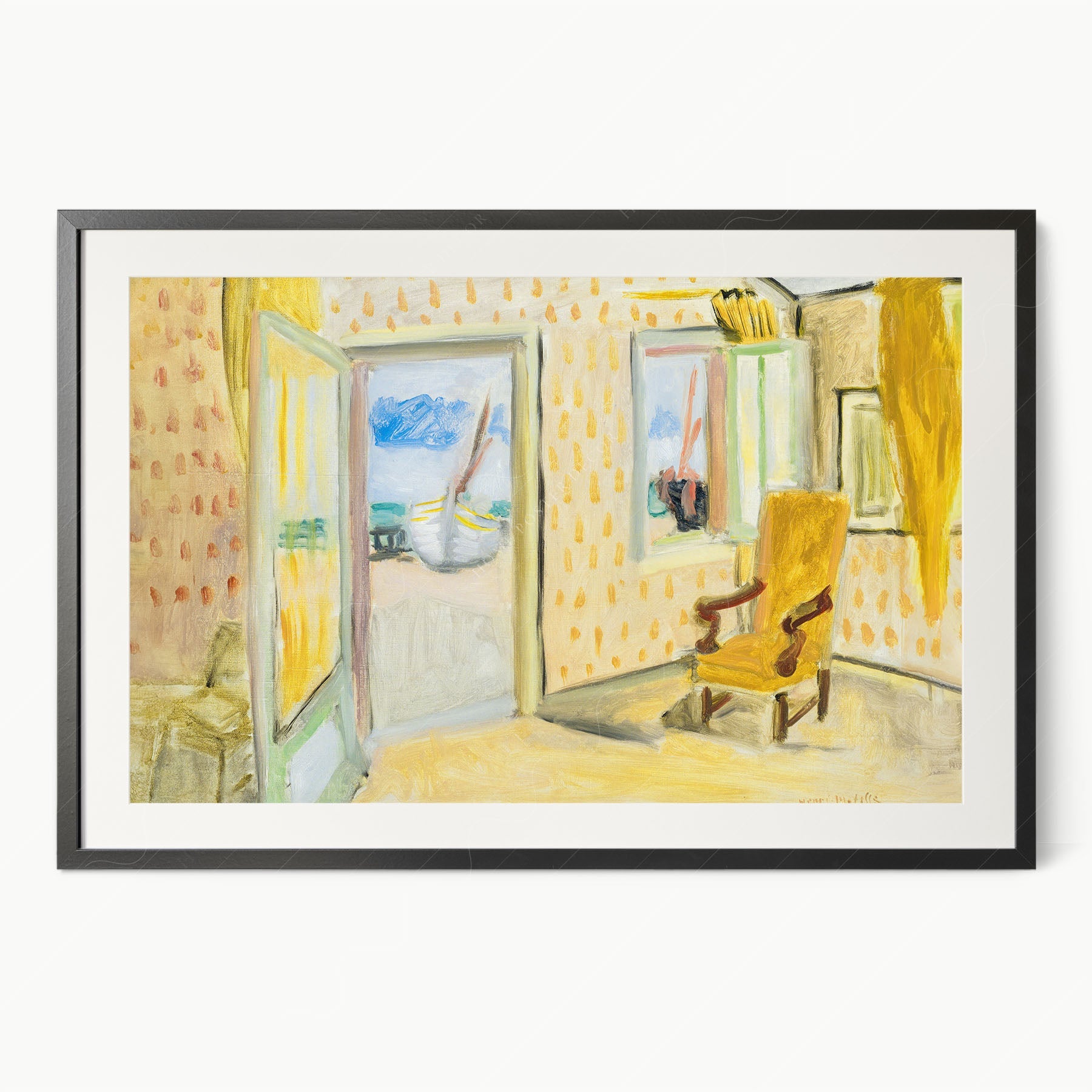 Henri Matisse, The Yellow Room, Fine Art Print