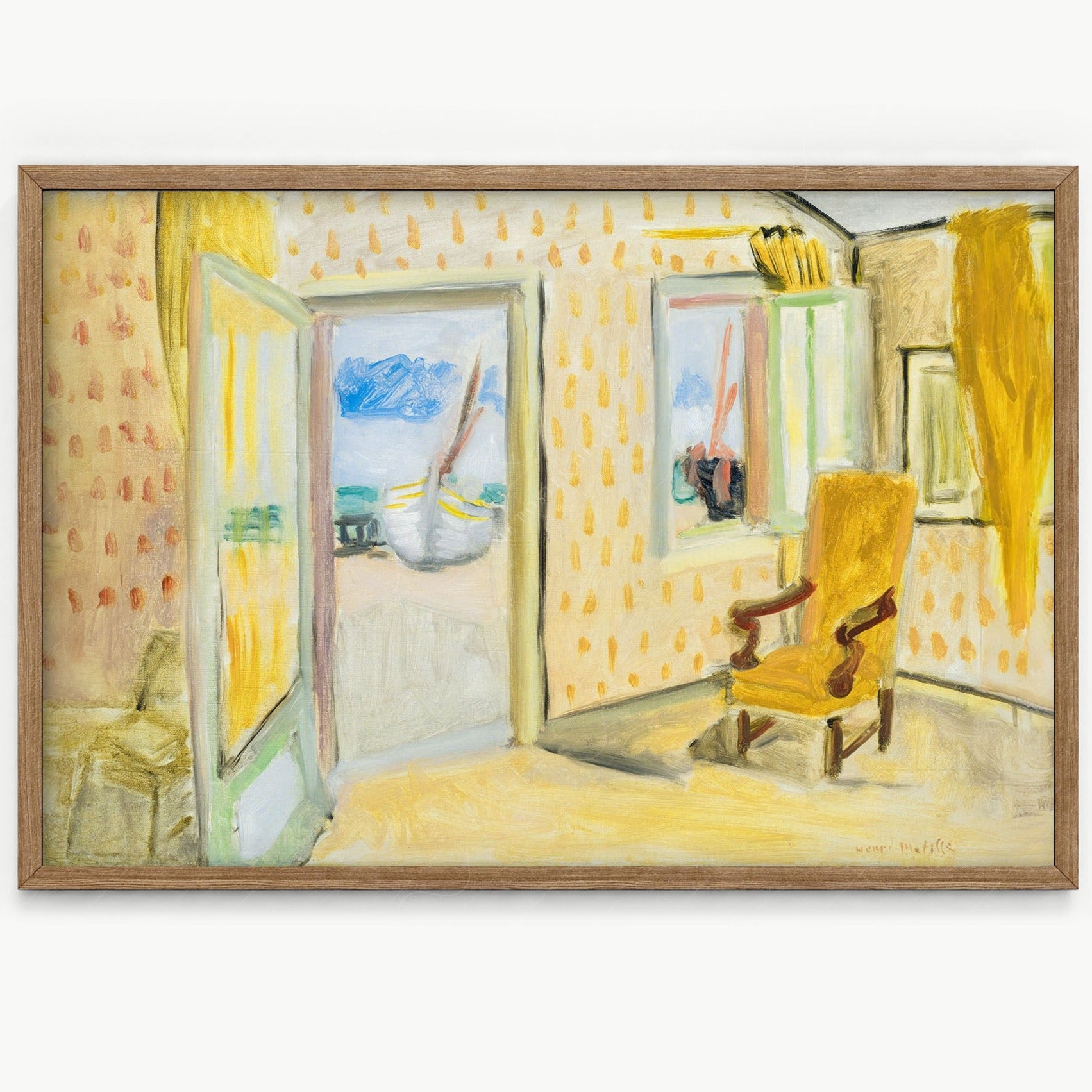 Henri Matisse, The Yellow Room, Fine Art Print