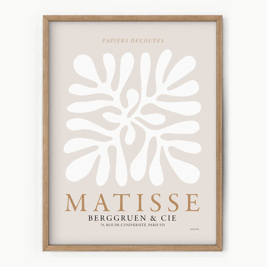 Henri Matisse, The cut-outs Poster, Exhibition Art, Neutral colors