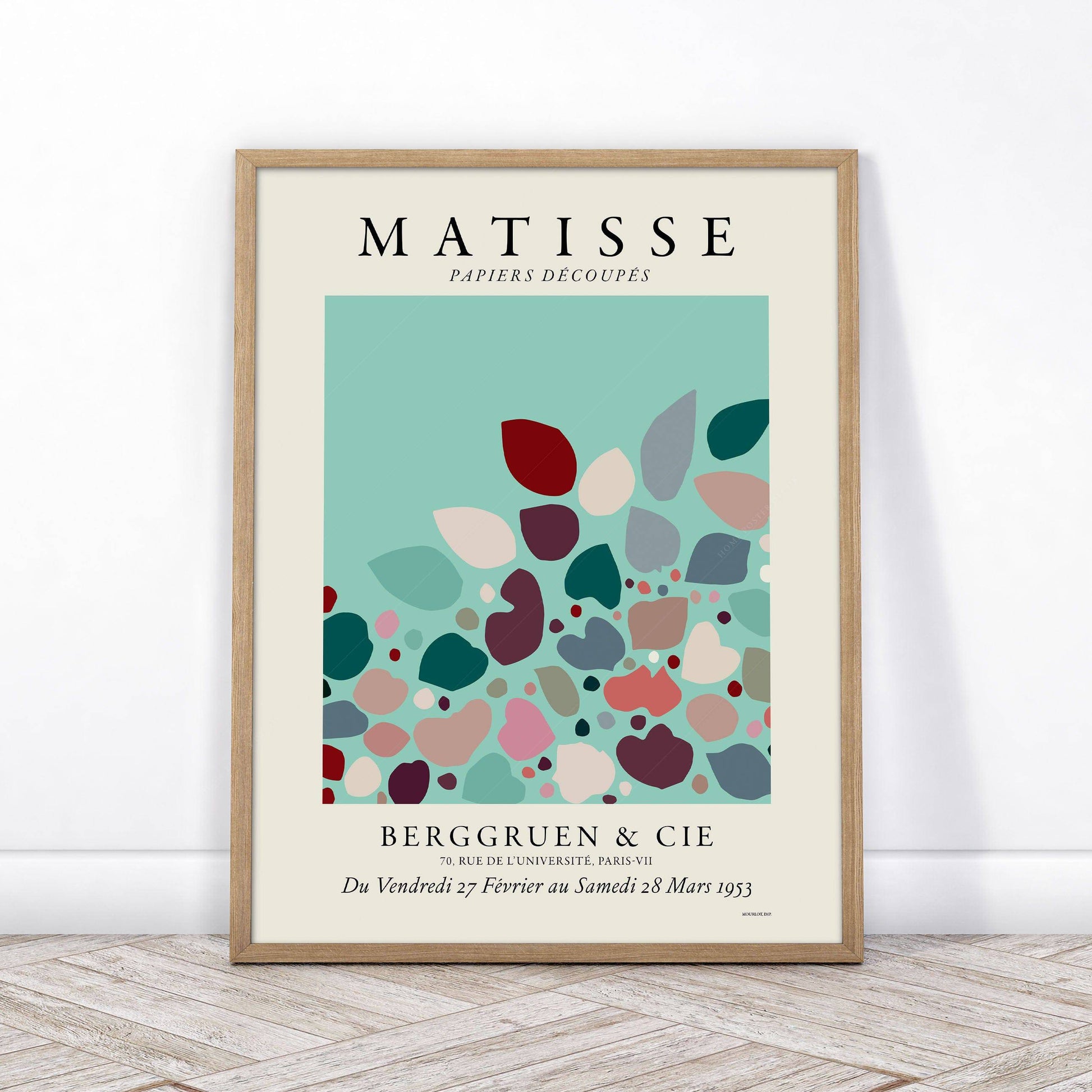 Henri Matisse, The cut-outs Poster, Exhibition Art, Turquoise