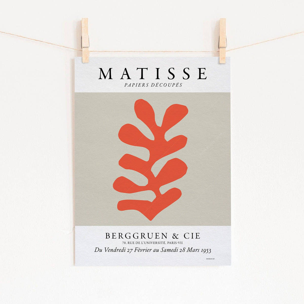 Henri Matisse, The cut-outs Poster, Minimalist Decor, Exhibition Art