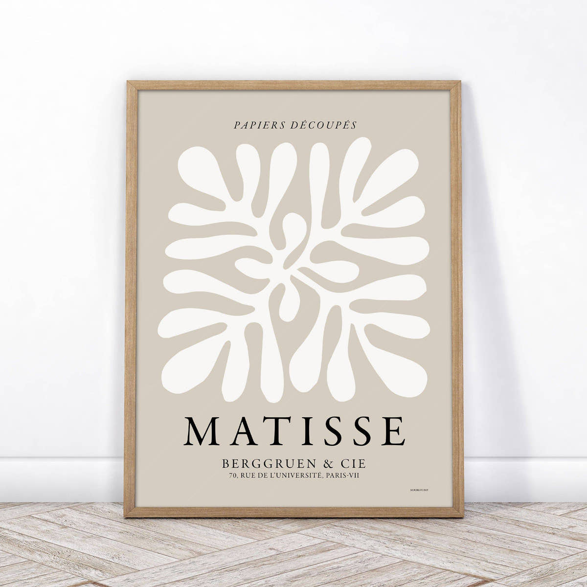 Henri Matisse, The cut-outs Poster, Neutral colors