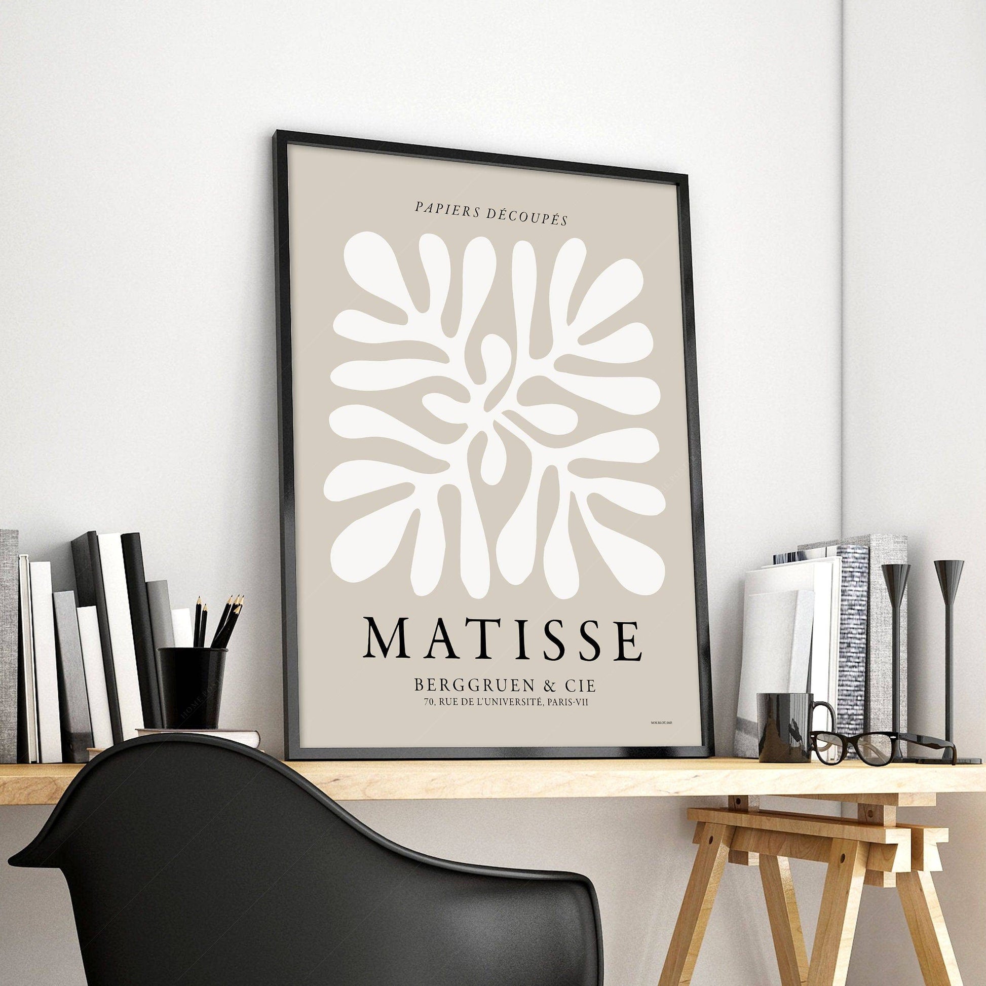 Henri Matisse, The cut-outs Poster, Neutral colors