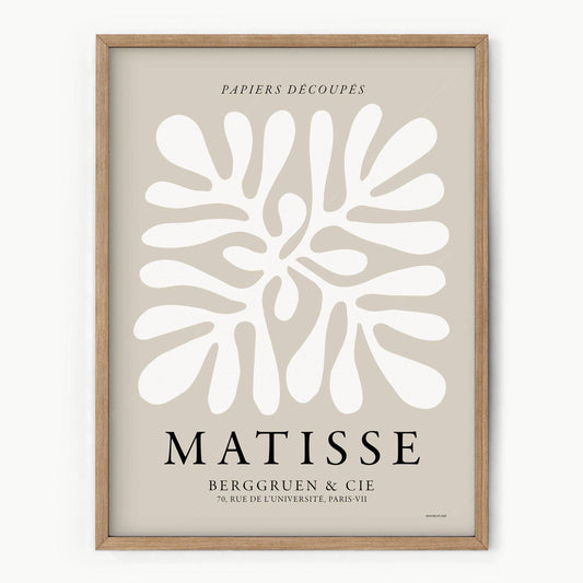 Henri Matisse, The cut-outs Poster, Neutral colors