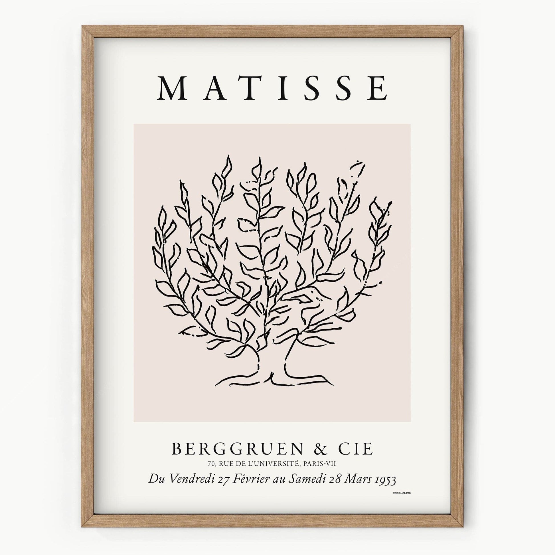 Henri Matisse, Tree drawing, Fine Art Print