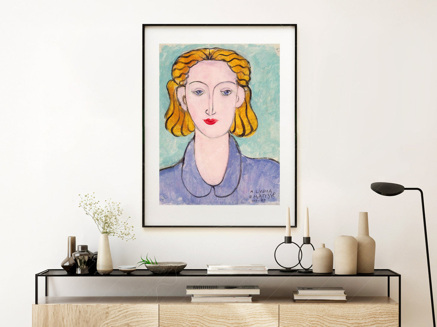 Henri Matisse, Young Woman in a Blue Blouse, Fine Art Print