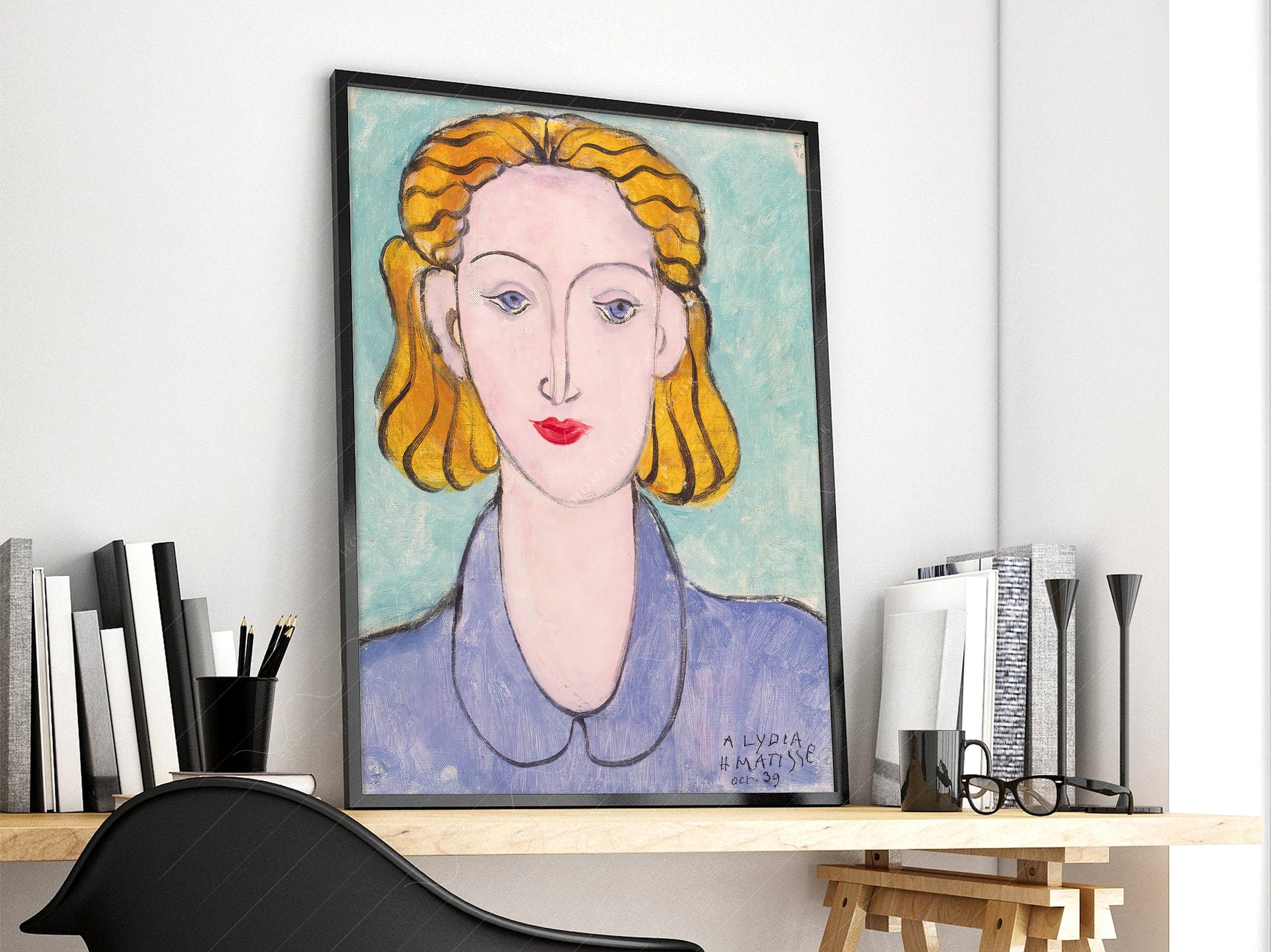 Henri Matisse, Young Woman in a Blue Blouse, Fine Art Print