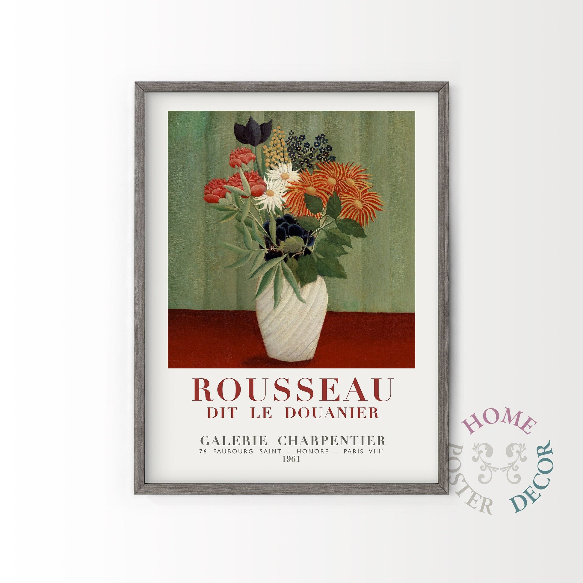 Henri Rousseau, Bouquet of Flowers, Exhibition Art, Fine Art Print