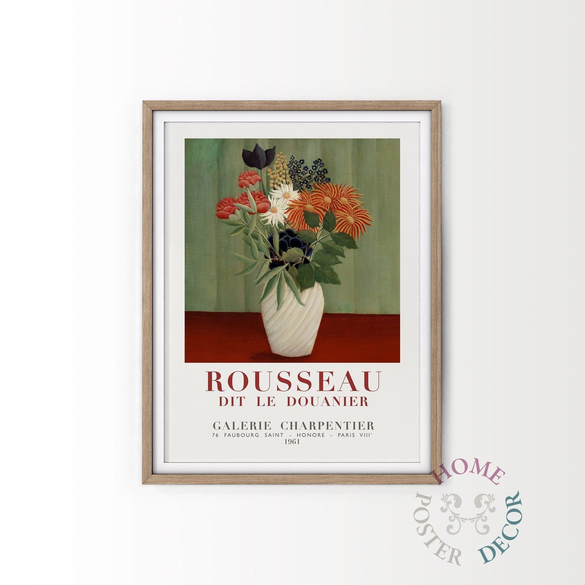 Henri Rousseau, Bouquet of Flowers, Exhibition Art, Fine Art Print