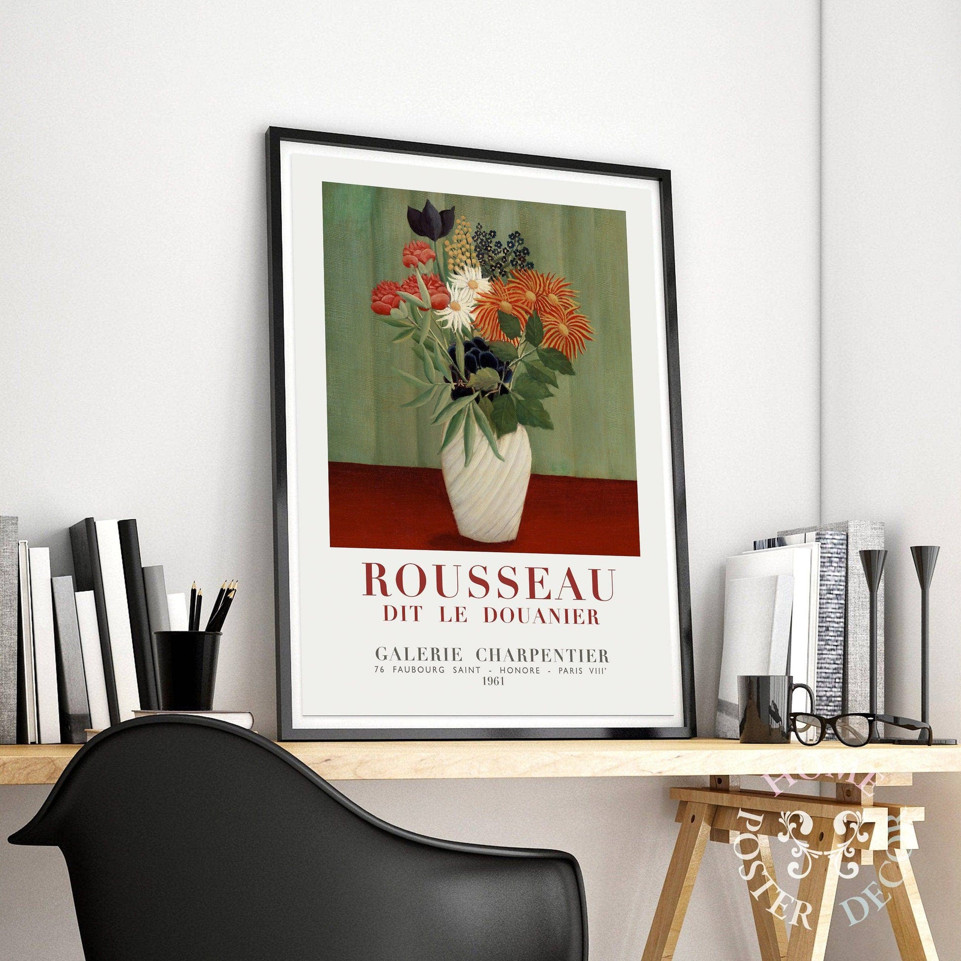 Henri Rousseau, Bouquet of Flowers, Exhibition Art, Fine Art Print