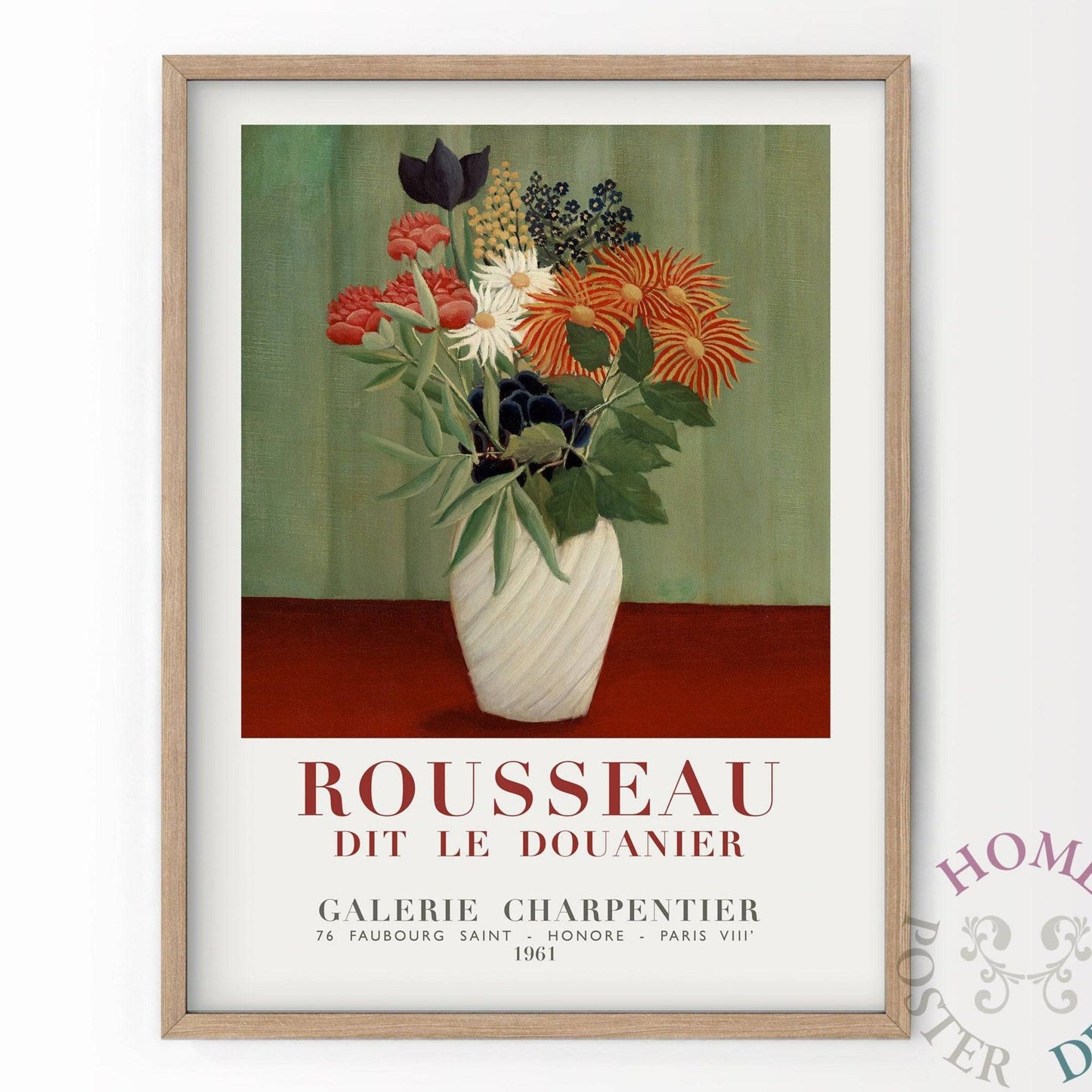 Henri Rousseau, Bouquet of Flowers, Exhibition Art, Fine Art Print