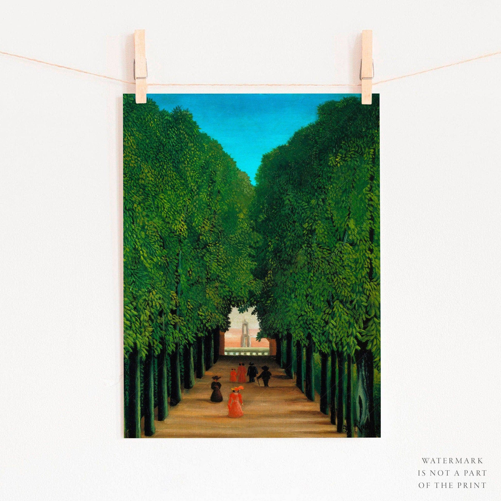 Henri Rousseau, The Avenue in the Park at Saint Cloud, Fine Art Print