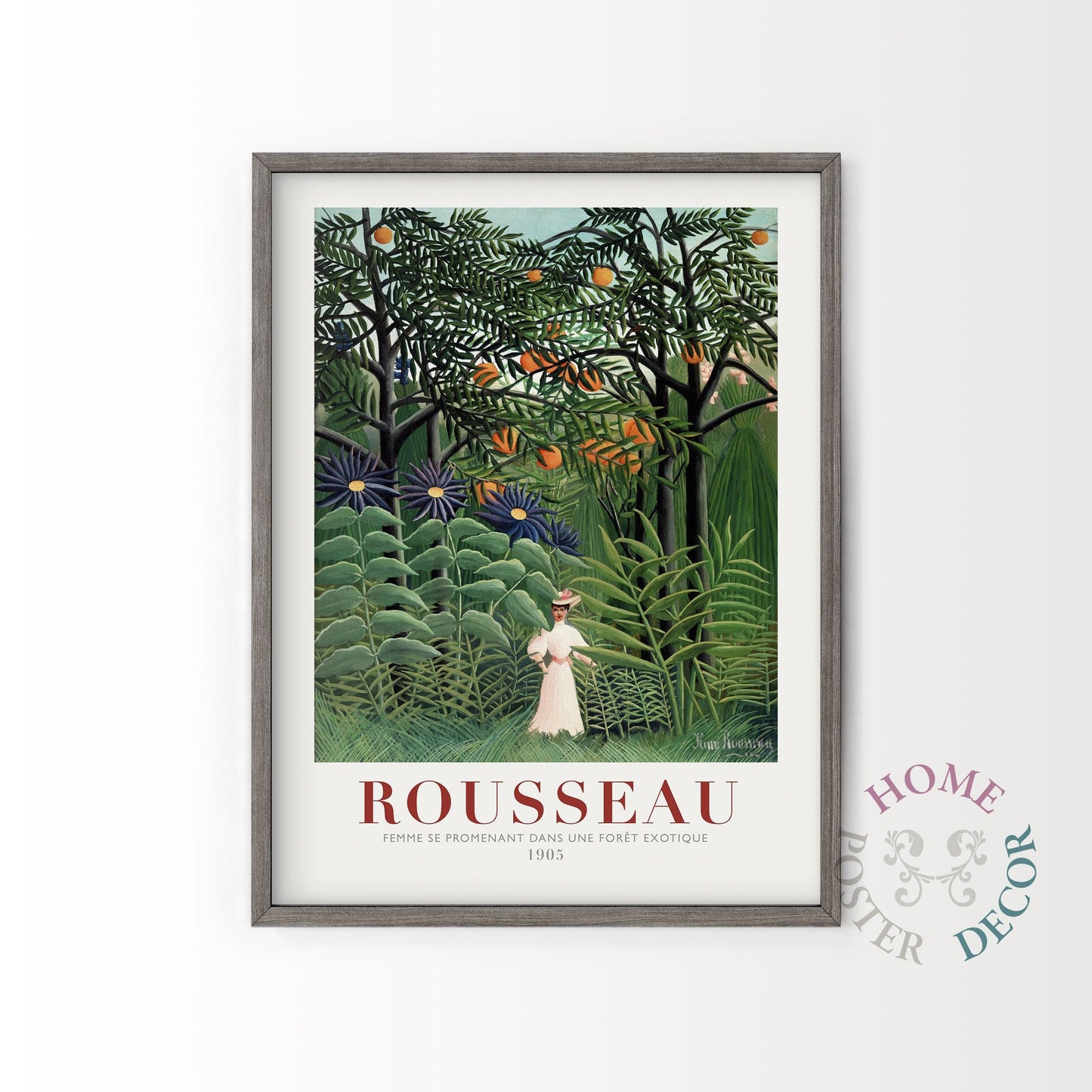 Henri Rousseau - Woman Walking in an Exotic Forest (1905), Fine Art Print