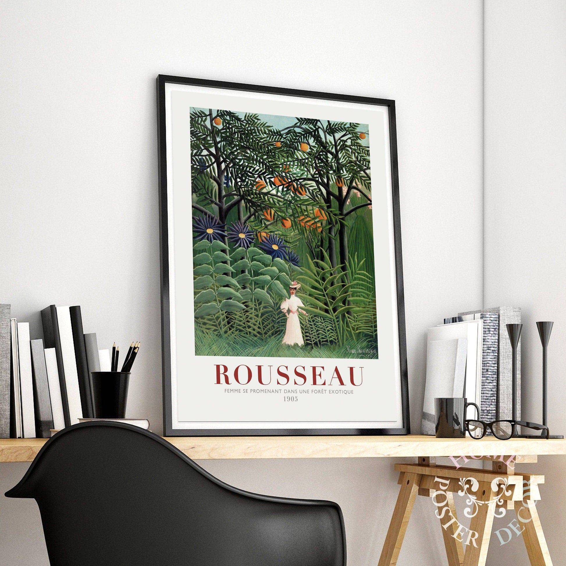 Henri Rousseau - Woman Walking in an Exotic Forest (1905), Fine Art Print