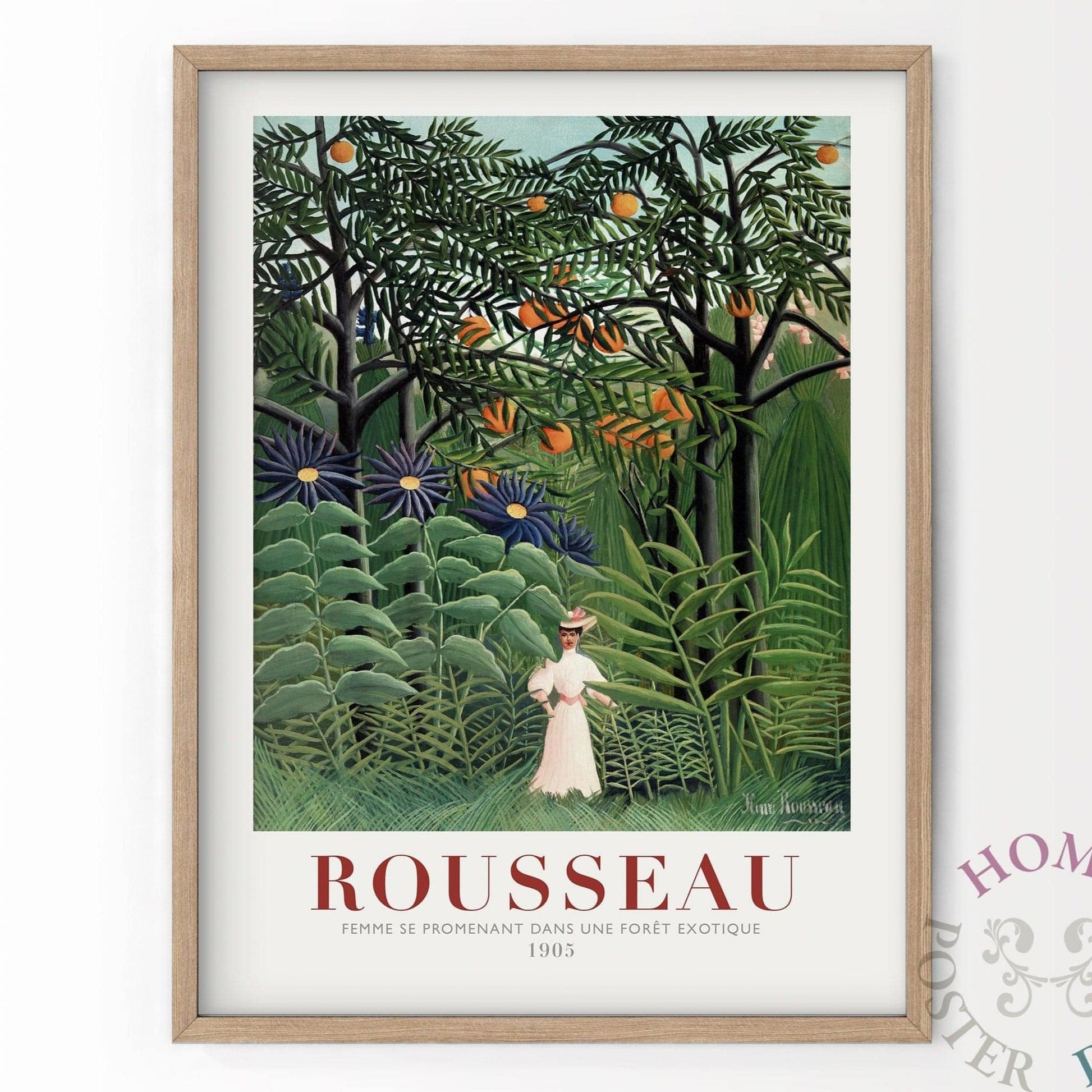 Henri Rousseau - Woman Walking in an Exotic Forest (1905), Fine Art Print