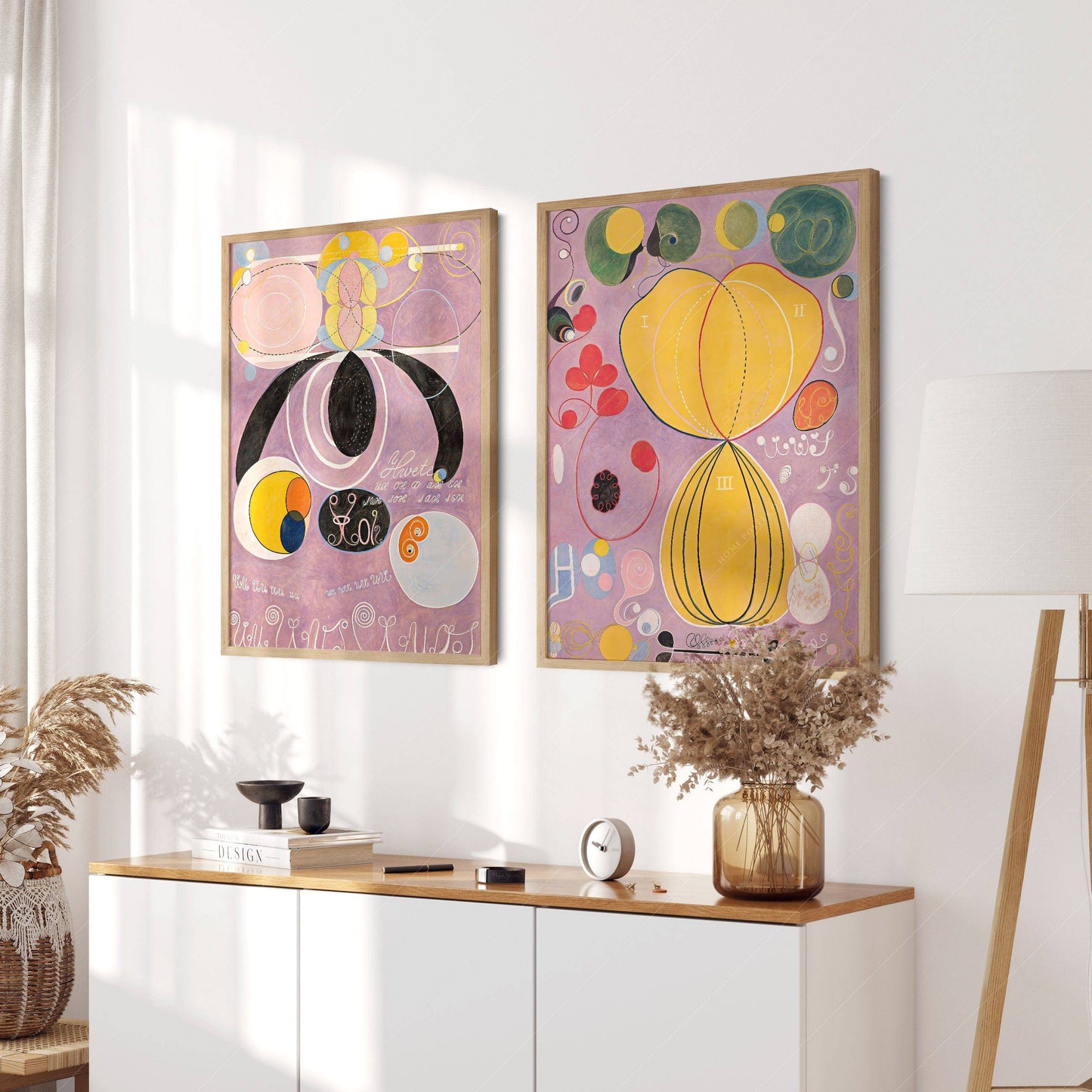 Hilma Af Klint - The Ten Largest and Adulthood, Set of 2 Wall Art