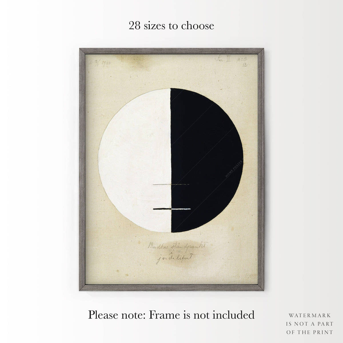 Hilma af Klint, Buddha's Standpoint In The Earthly Life No 3, Half Circle