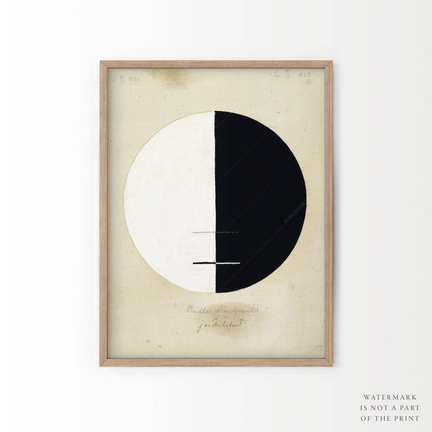 Hilma af Klint, Buddha's Standpoint In The Earthly Life No 3, Half Circle