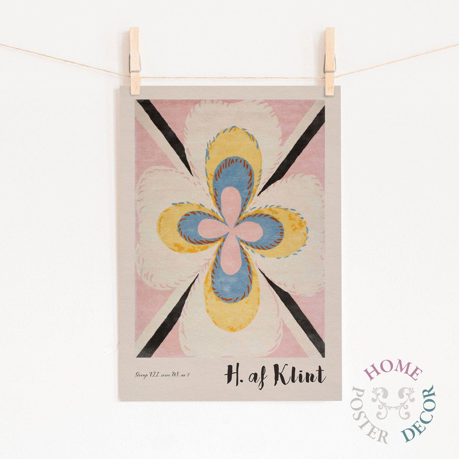 Hilma af Klint Famous Painting, Group VII no 7 Poster