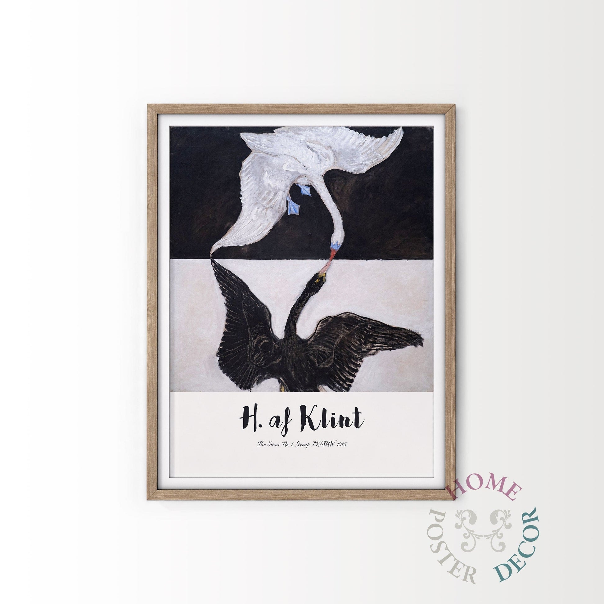 Hilma af Klint print, The Swan, Birds Wall Art