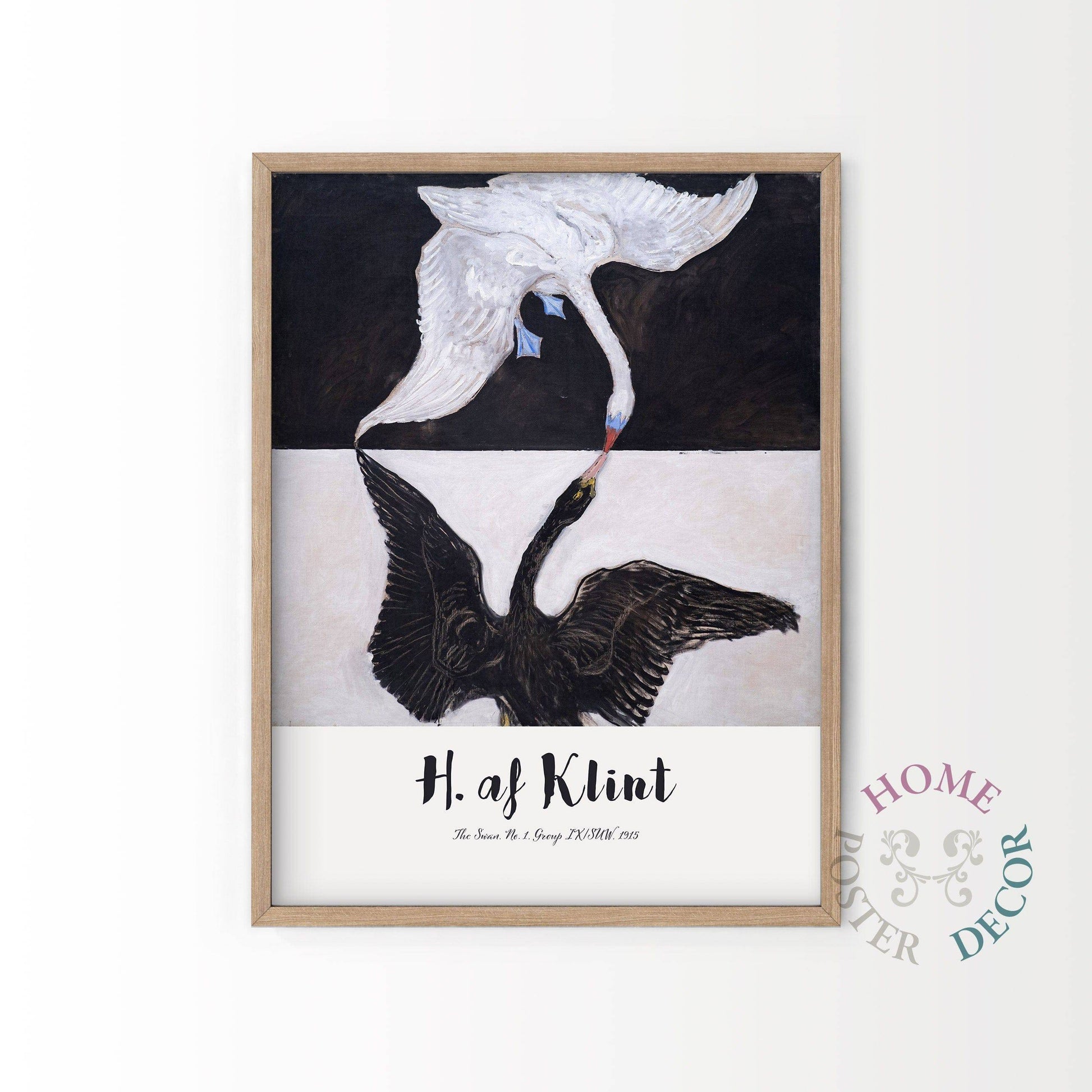 Hilma af Klint print, The Swan, Birds Wall Art