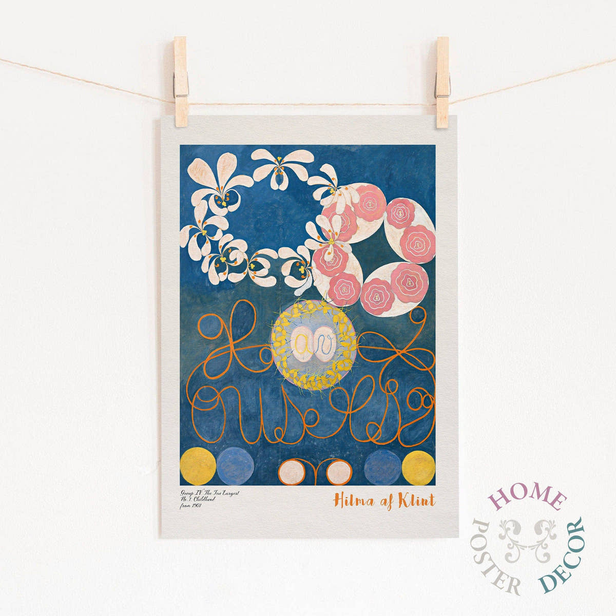 Hilma af Klint print, The Ten Largest, Abstract Wall Decor
