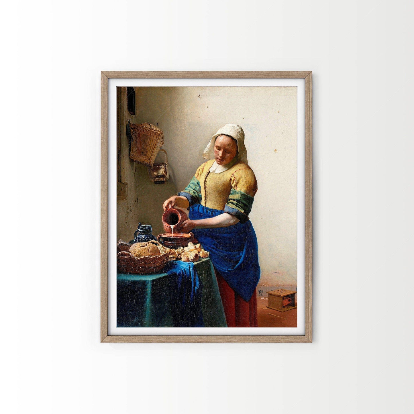 Johannes Vermeer, The Milkmaid Print, Fine Art Print