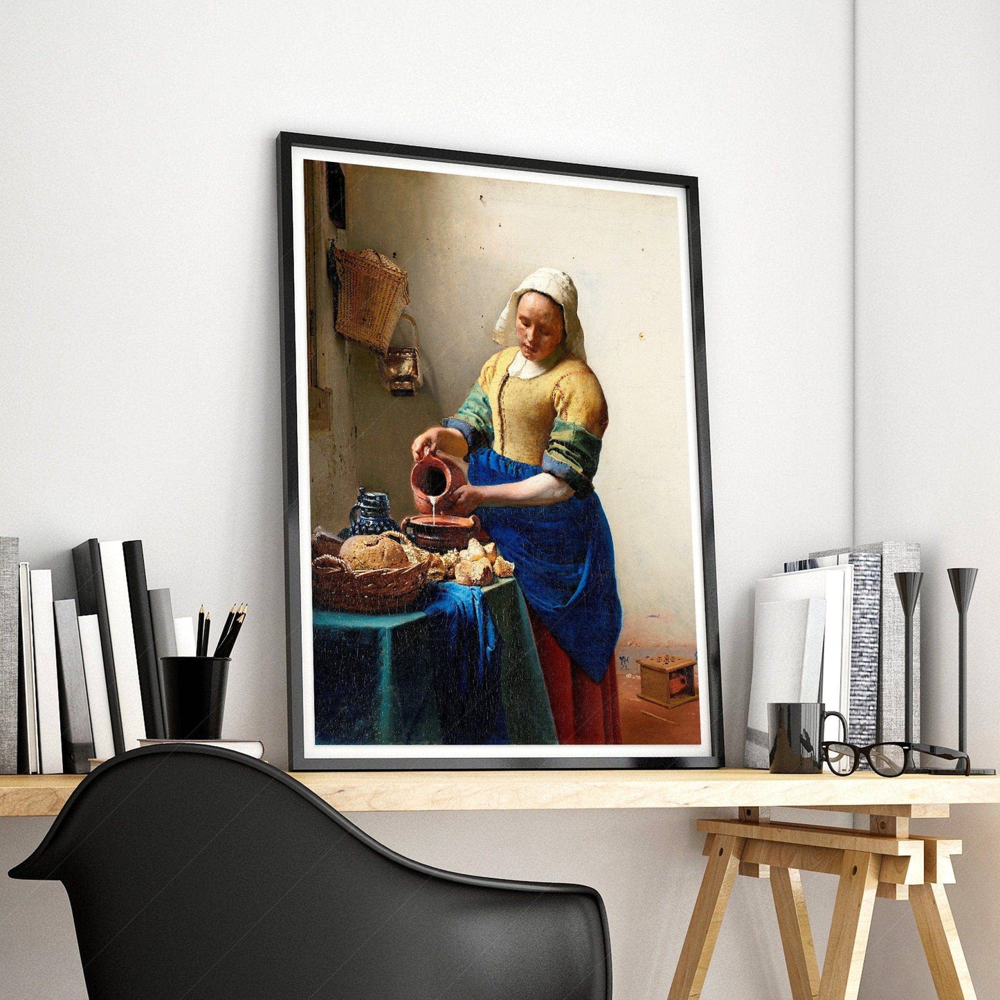 Johannes Vermeer, The Milkmaid Print, Fine Art Print