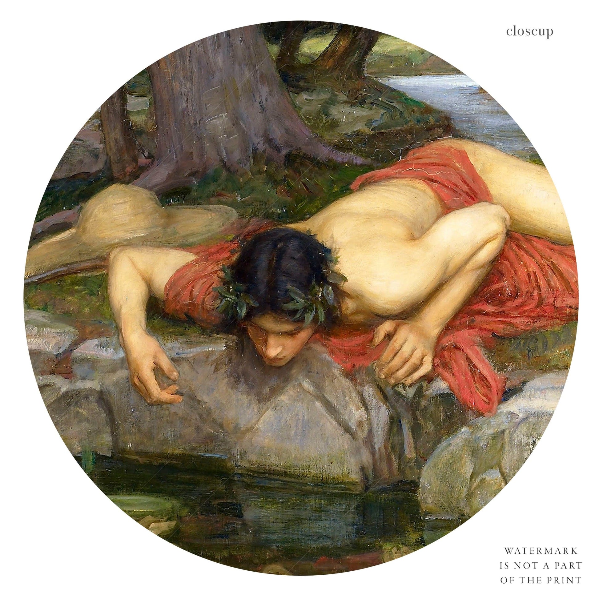 John William Waterhouse, Echo and Narcissus, Fine Art Print