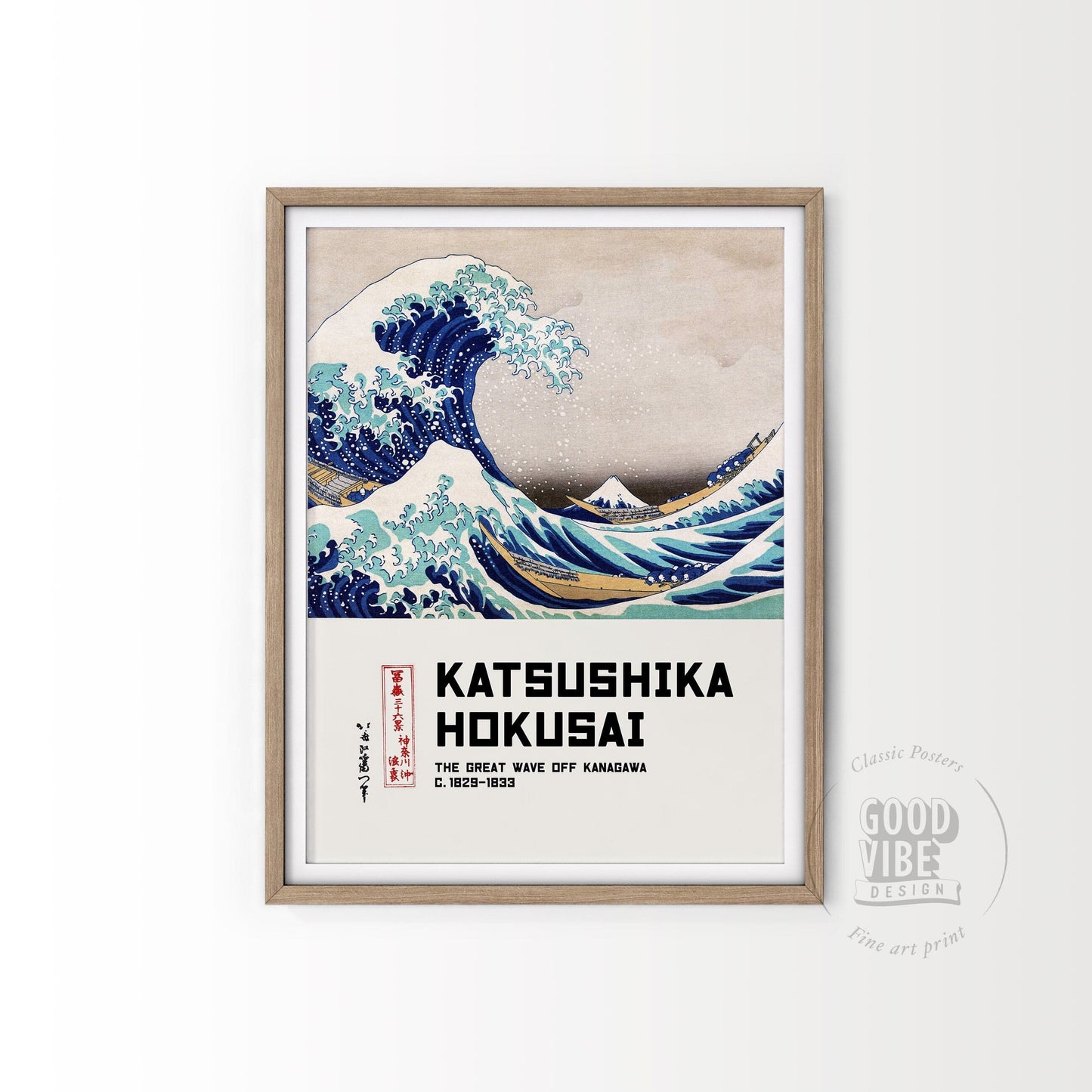 Katsushika Hokusai, The Great Wave off Kanagawa, Fine ARt Print