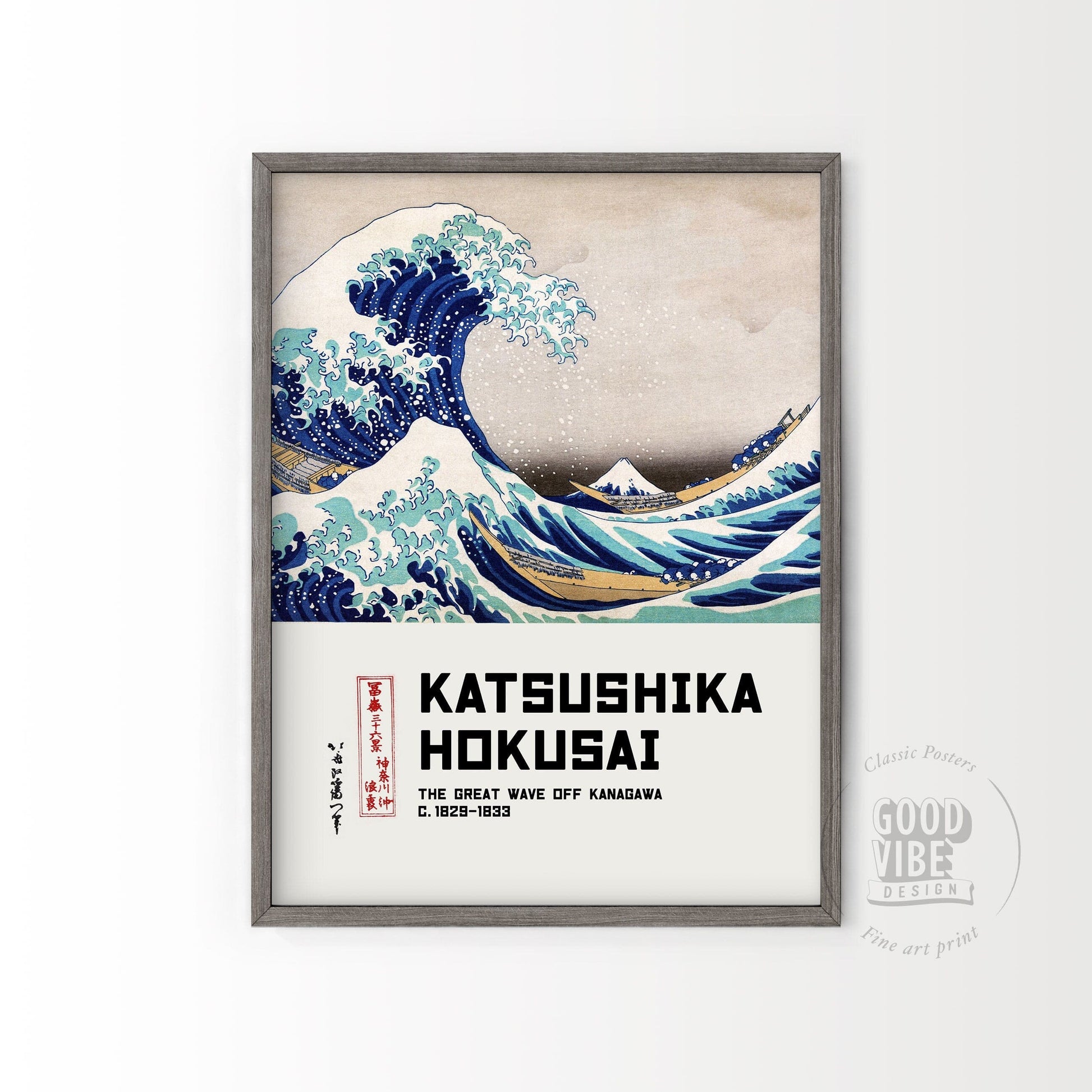 Katsushika Hokusai, The Great Wave off Kanagawa, Fine ARt Print