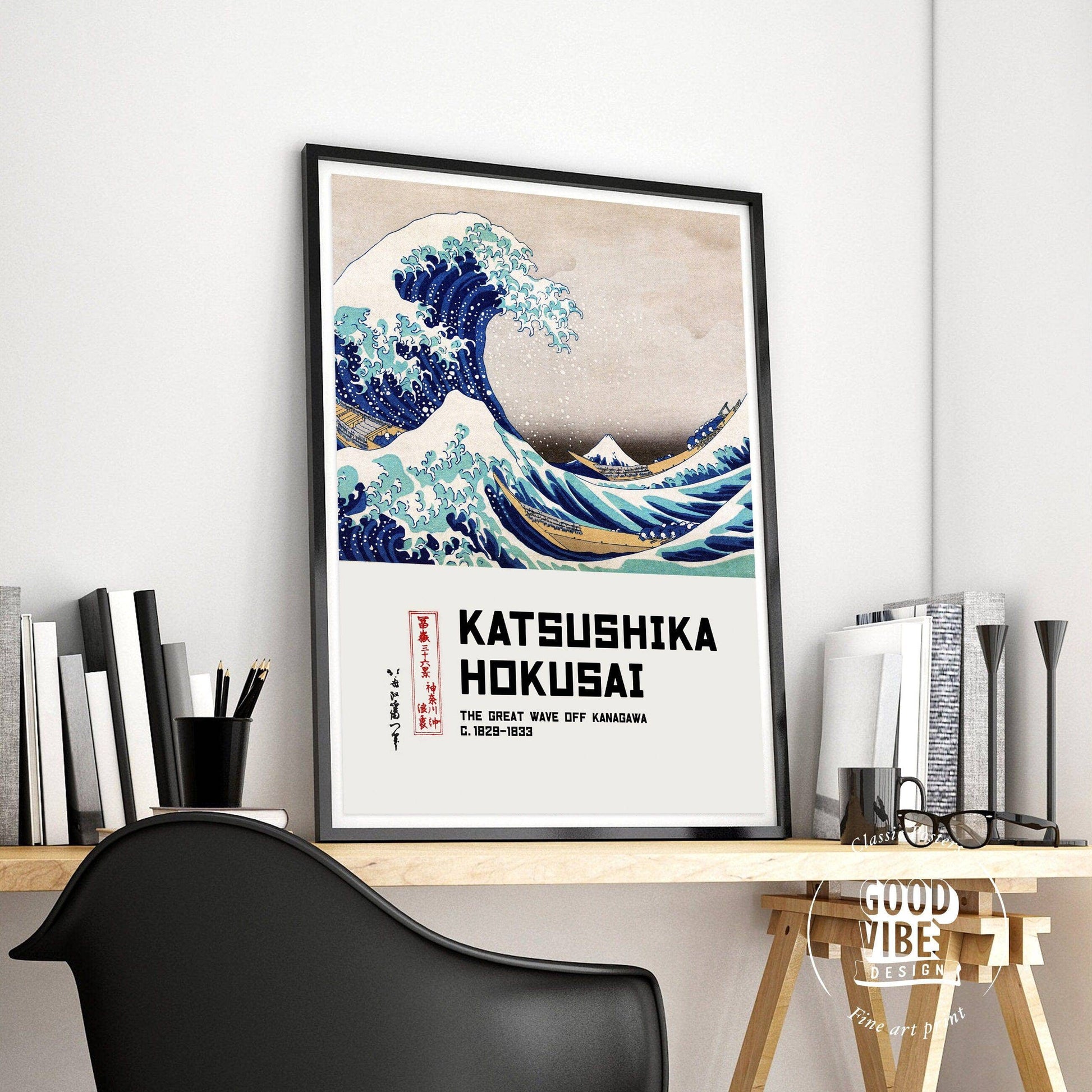 Katsushika Hokusai, The Great Wave off Kanagawa, Fine ARt Print