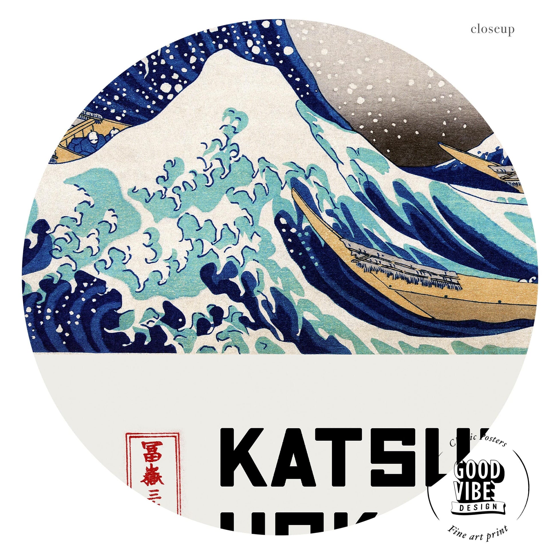 Katsushika Hokusai, The Great Wave off Kanagawa, Fine ARt Print