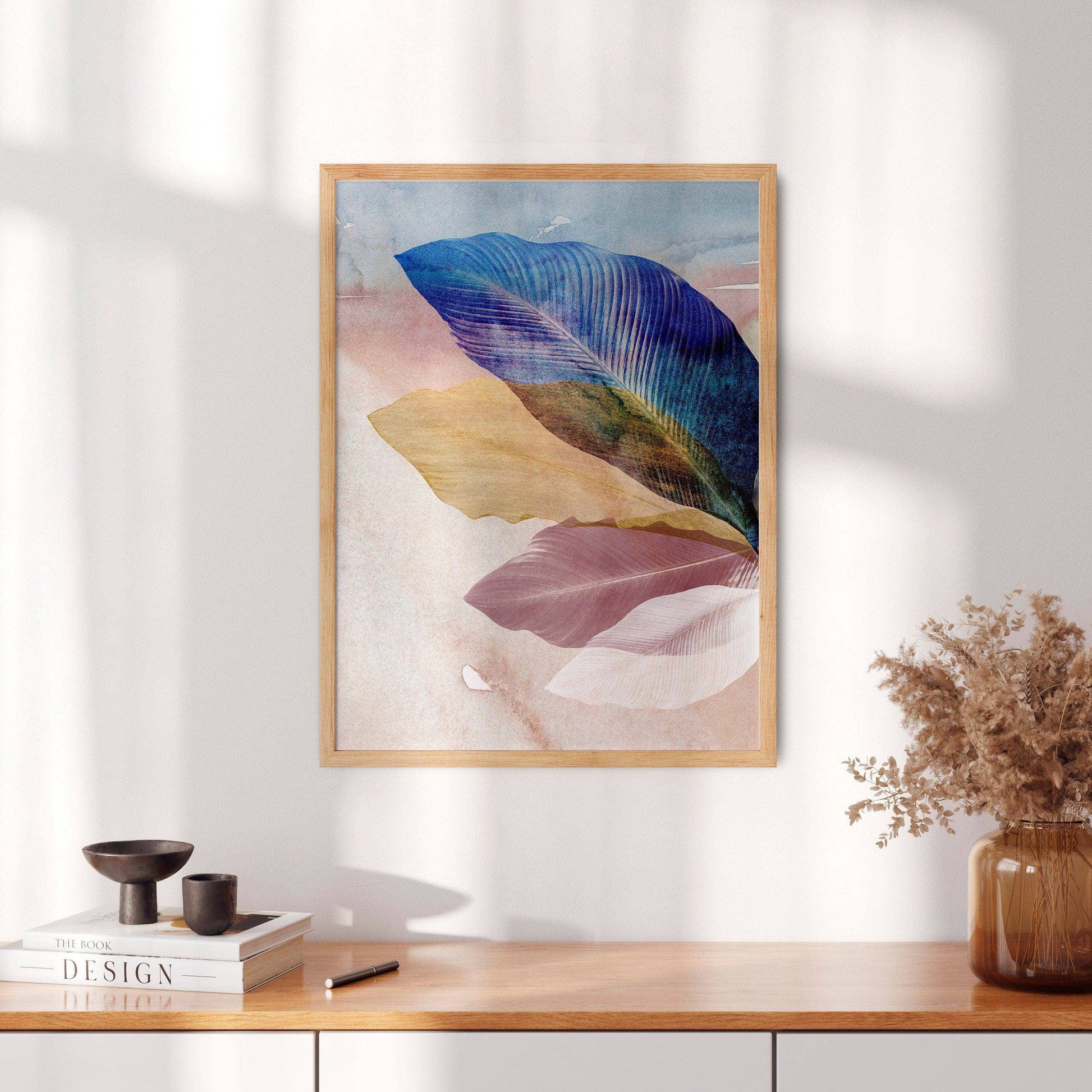 Leaves wall art, Modern home decor