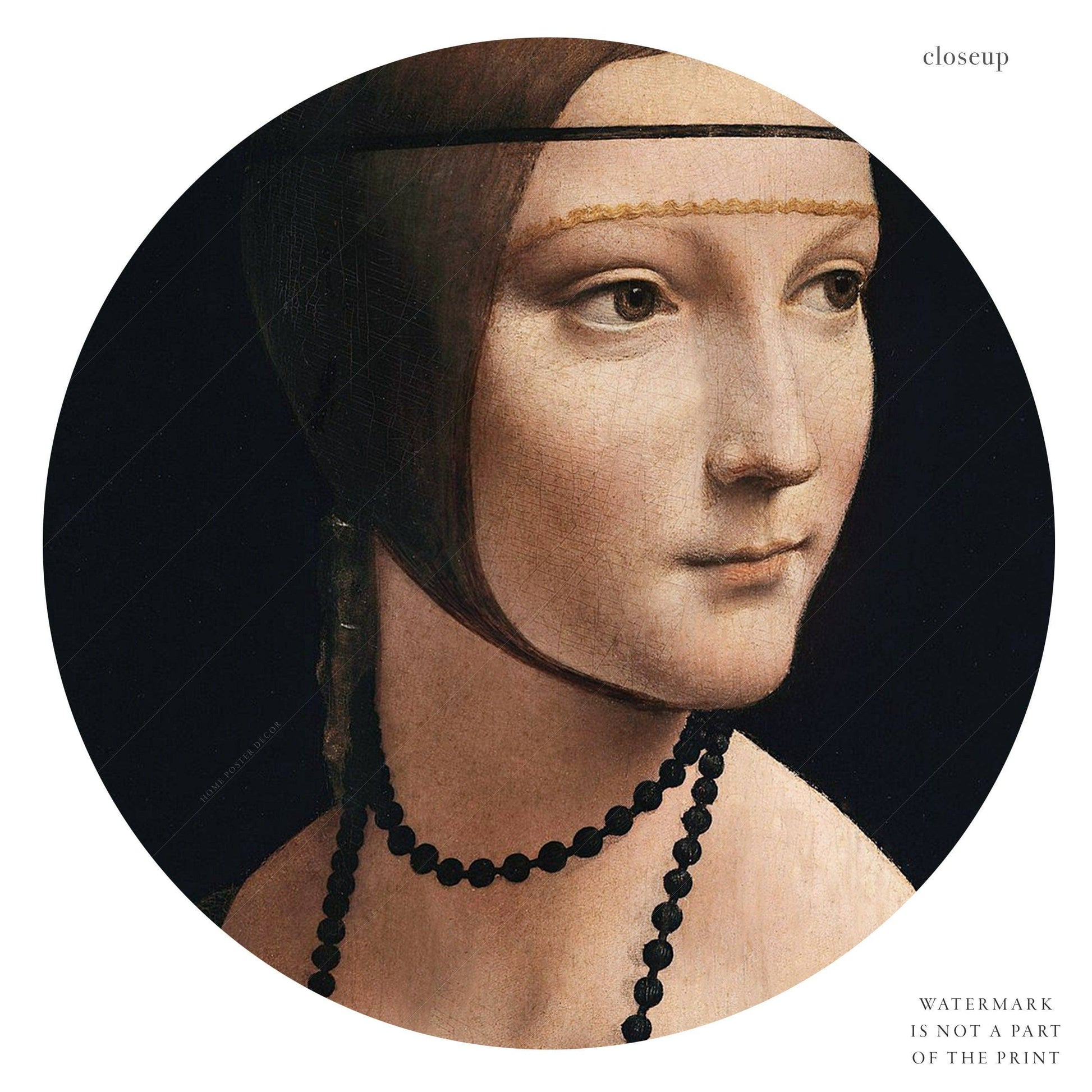 Leonardo da Vinci, Lady with Ermine, Renaissance Painting, Fine Art Print