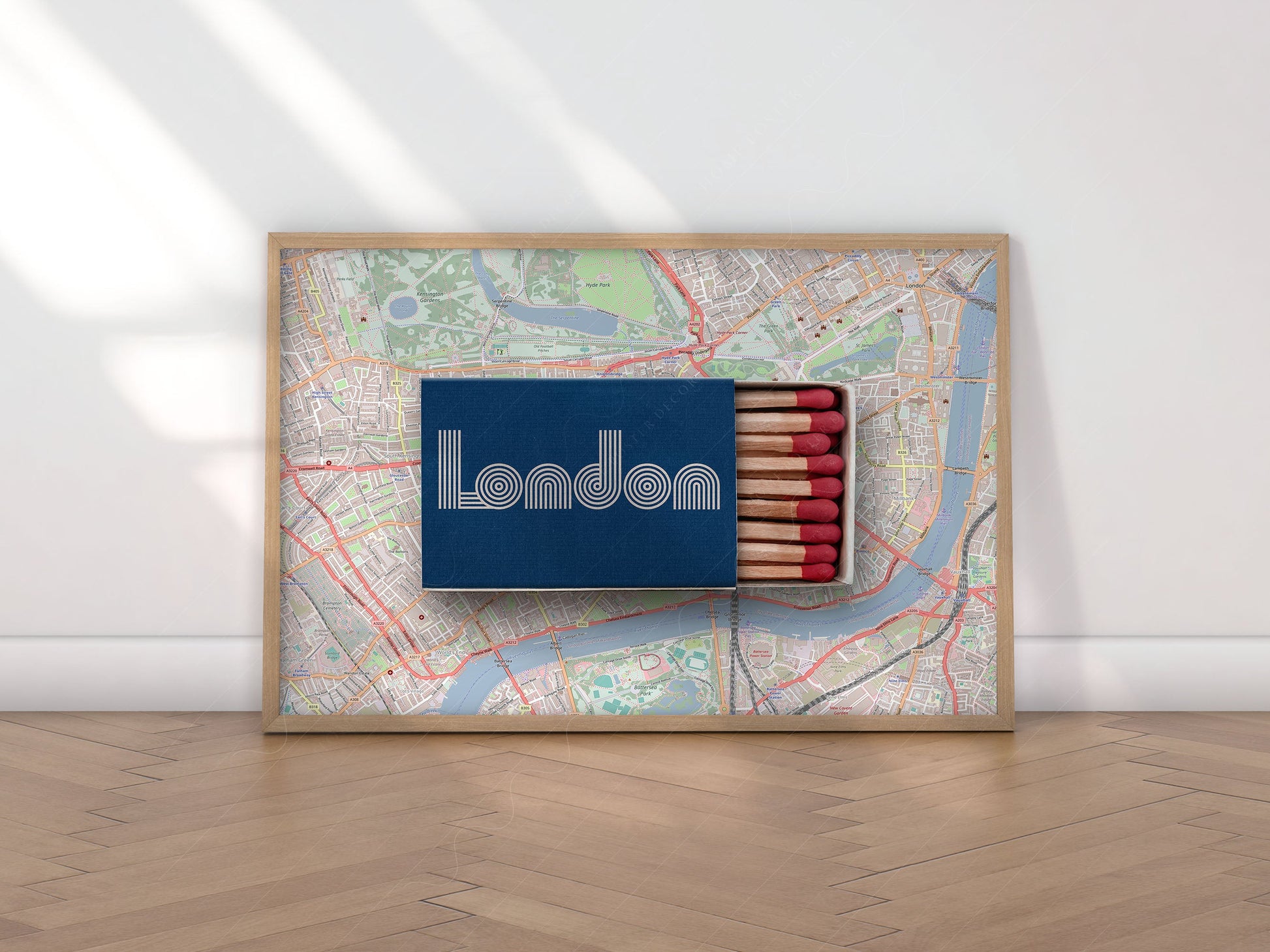 London Print, Matchbox Photo, Map City Wall Art