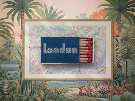 London Print, Matchbox Photo, Map City Wall Art
