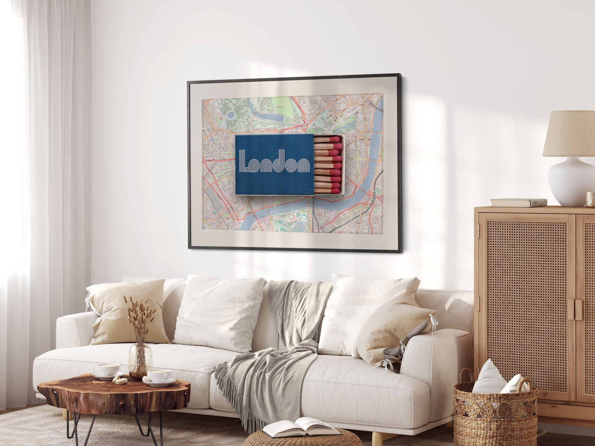 London Print, Matchbox Photo, Map City Wall Art