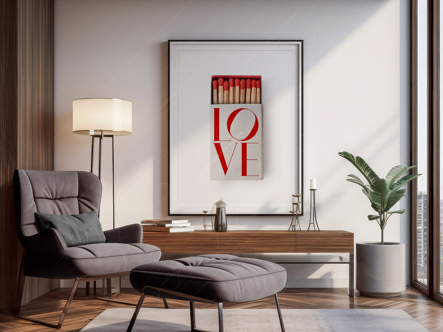 Love Poster, Vintage Matchbox, Gift for couple