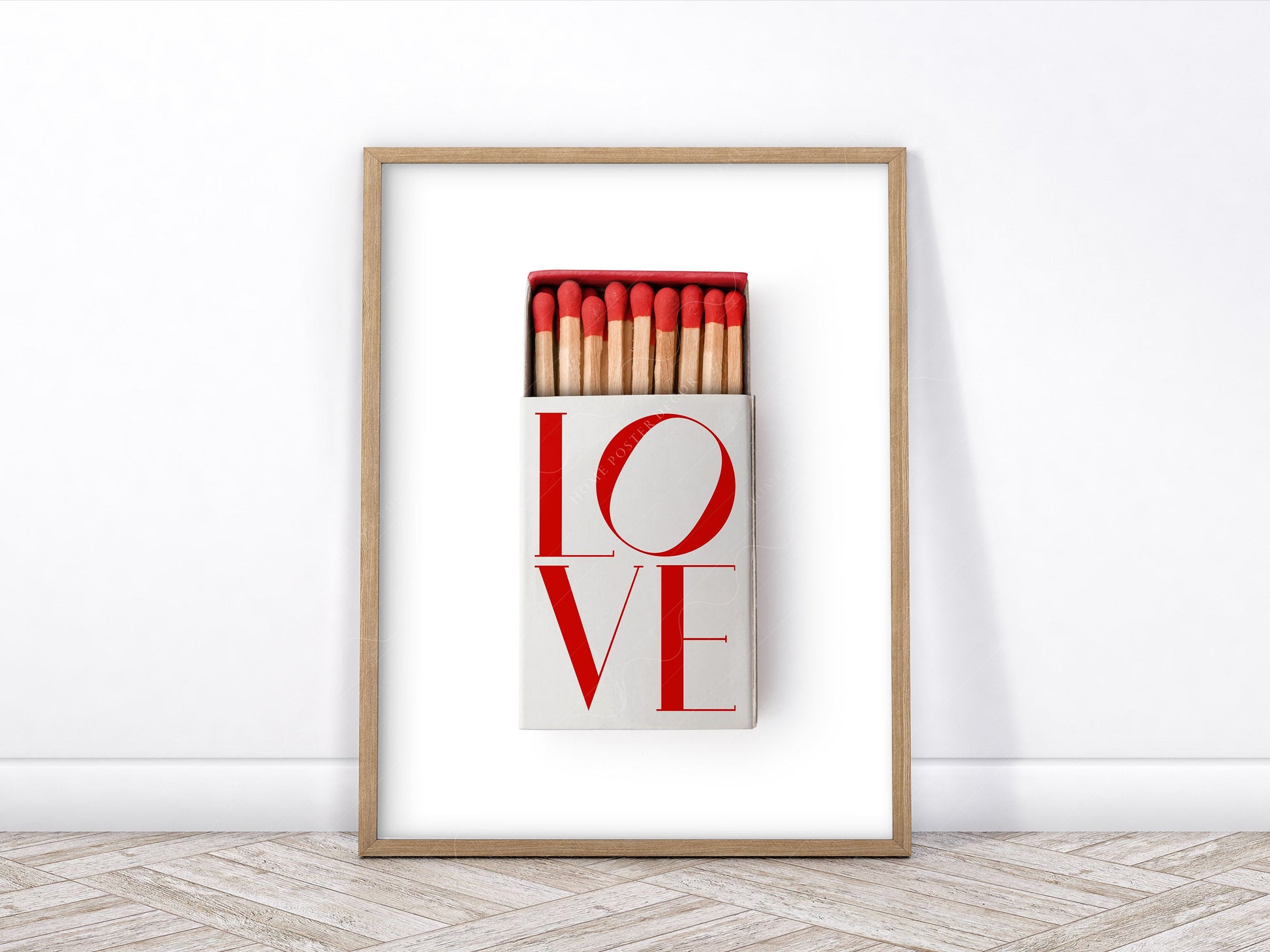 Love Poster, Vintage Matchbox, Gift for couple