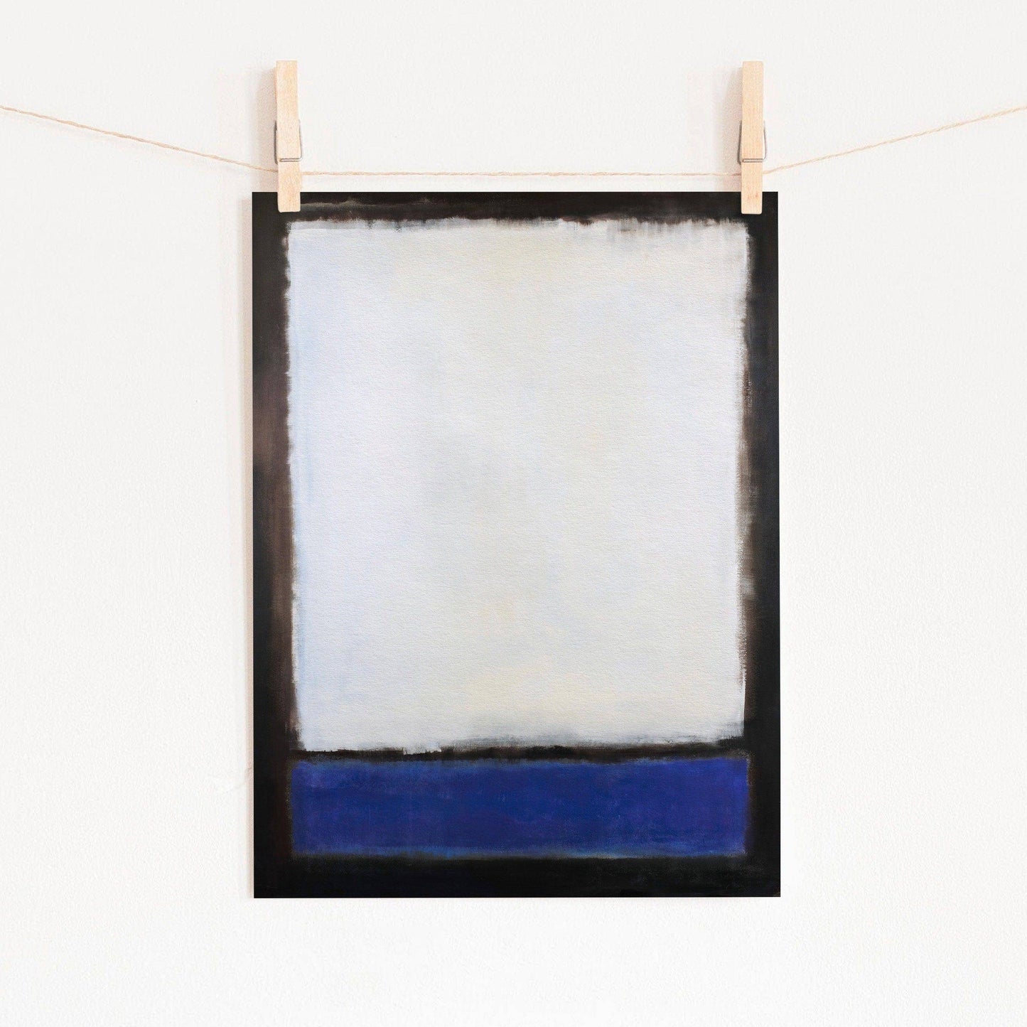 Mark Rothko Poster, Untitled Painting, Bleu and White