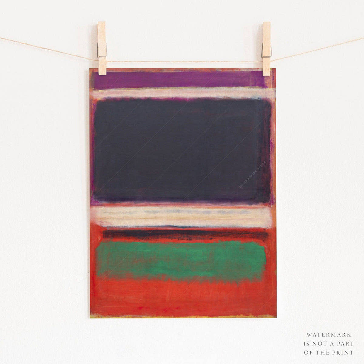 Mark Rothko Poster, Untitled Painting, FIne Art Print