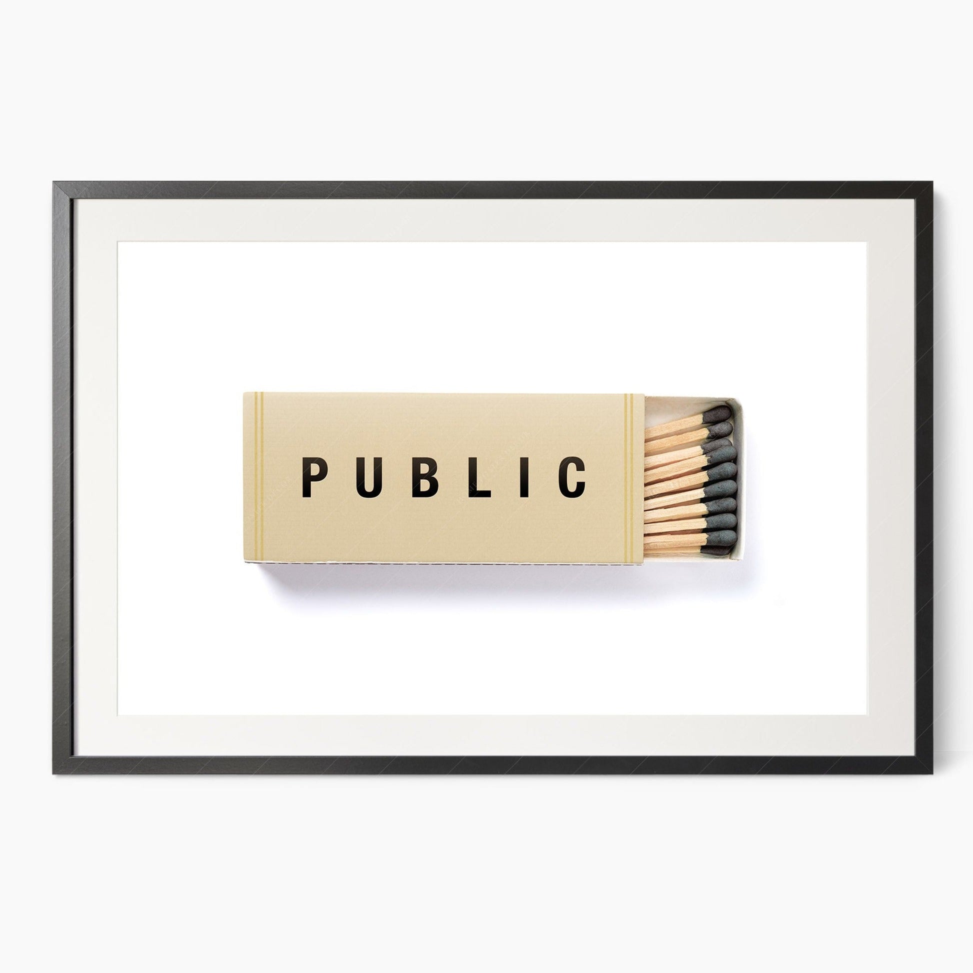 Matchbox Print, Cool wall art, Public Poster