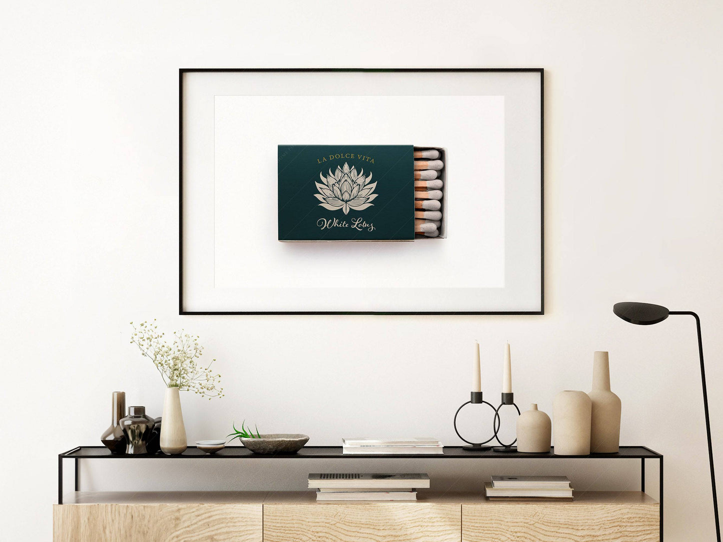 Matchbox photography, La dolce vita, White Lotus, Wall art for living room