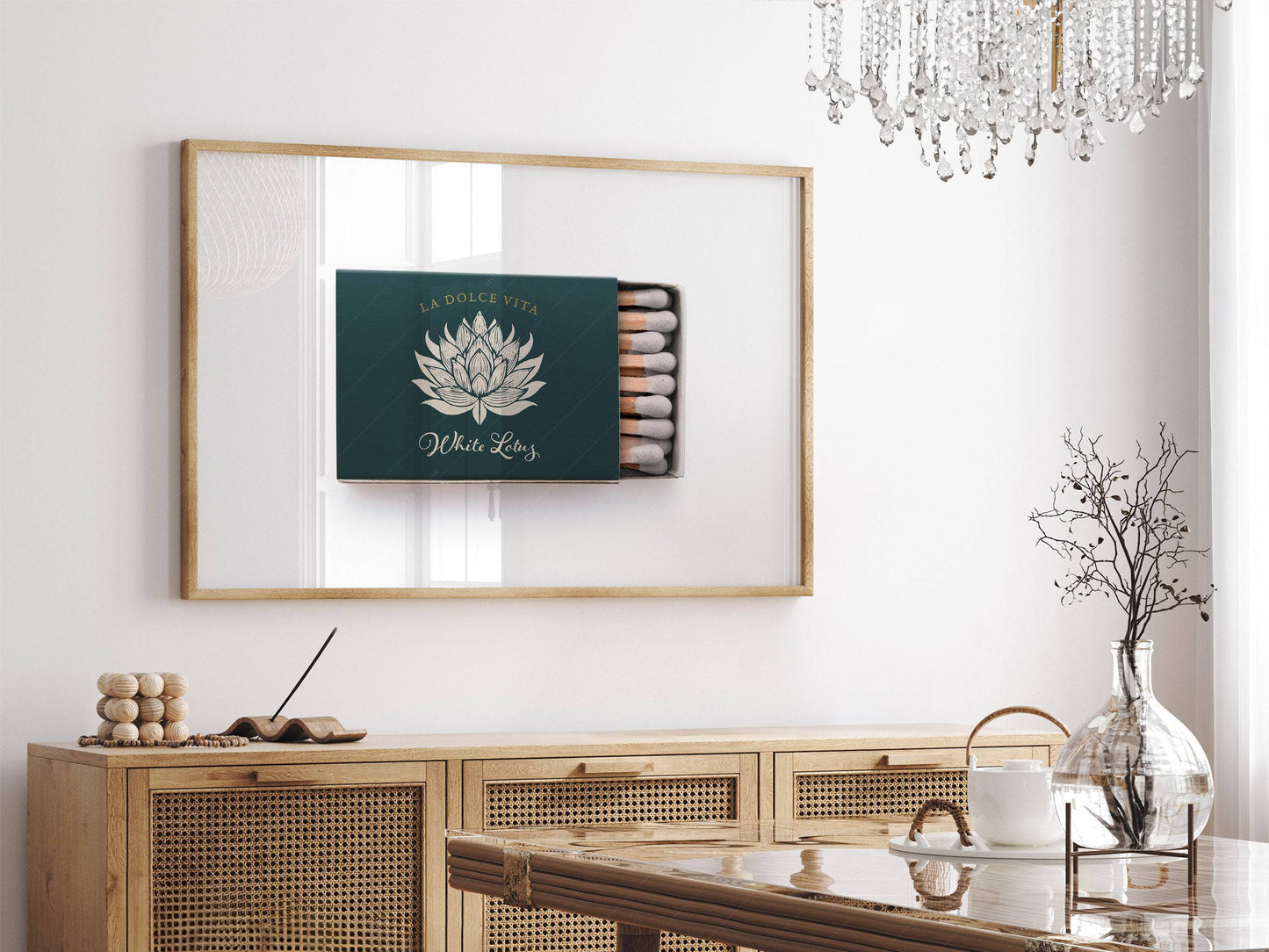 Matchbox photography, La dolce vita, White Lotus, Wall art for living room