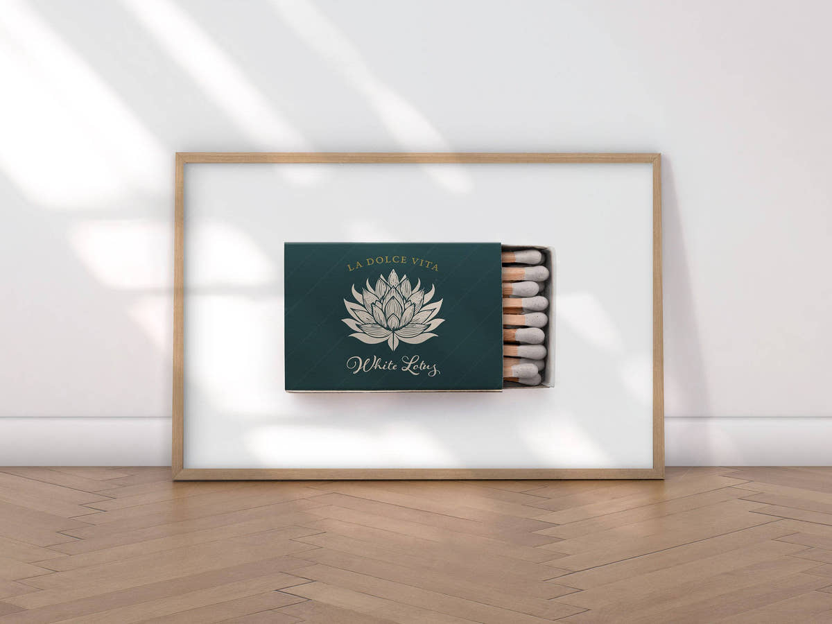 Matchbox photography, La dolce vita, White Lotus, Wall art for living room